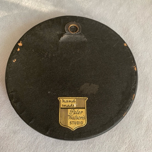 Vintage 1940’s Peter Watson Studios Round Convex Glass Shell Art Wall Hanging - Picture 4 of 5